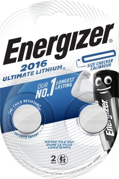 2 x bateria litowa mini Energizer Ultimate Lithium CR2016