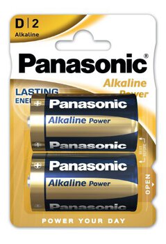 OUTLET Panasonic Alkaline Power LR20 / D (blister) - 2 sztuki
