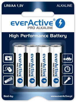 Baterie everActive Pro Alkaline 240szt LR6 / AA, 240szt LR03 / AAA + Kapsułki Finish Quantum 135 sztuk
