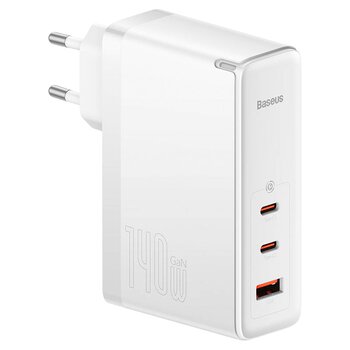 Baseus GaN5 Pro CCGP100202 140W szybka ładowarka sieciowa z 2 gniazdami USB-C PD oraz USB Baseus GaN5 Pro CCGP100202 140W szybka ładowarka sieciowa z 2 gniazdami USB-C PD oraz USB