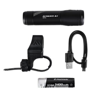 przednia lampa rowerowa LED MacTronic Scream 3.1 ABF0167 przednia lampa rowerowa LED MacTronic Scream 3.1 ABF0167