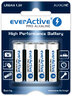 everActive Pro Alkaline 288szt LR6 / AA, 192szt LR03 / AAA, 10szt 6LR61 / 9V, 24szt LR14 / C, 24szt LR20 / D + stojak