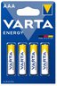 Zestaw Varta Energy - 160szt LR6 / AA, 160szt LR03 / AAA + latarka Varta WORK FLEX AREA LIGHT