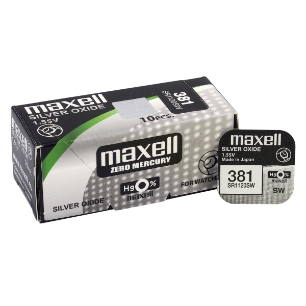 bateria srebrowa mini Maxell 381 / 391 / SR 1120 SW / G8
