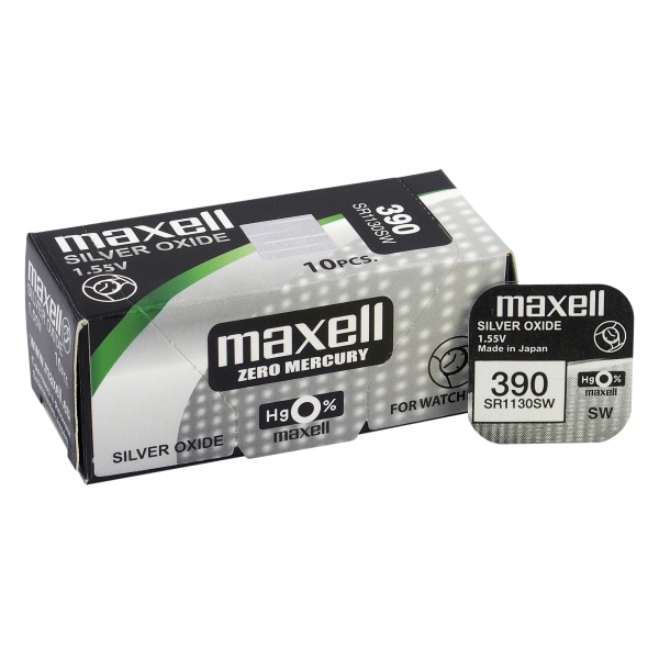 bateria srebrowa mini Maxell 390 / 389 / SR 1130 SW / G10