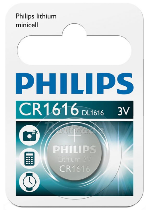 bateria litowa mini PhilipsCR1616