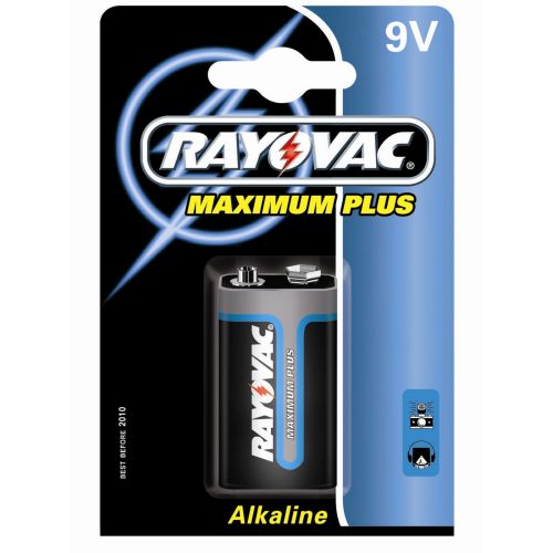 1 x Rayovac Maximum Plus 6LR61 9V MN1<span class=hidden_cl>[zasłonięte]</span>604 40 (blister)