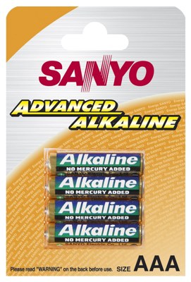 4 x bateria alkaliczna Sanyo LR03 AAA (blister)