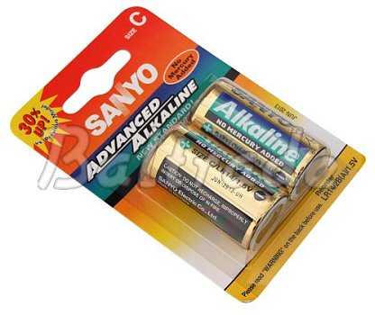 2 x bateria alkaliczna Sanyo LR14 C (blister)