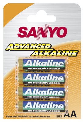 4 x bateria alkaliczna Sanyo LR6 AA (blister)