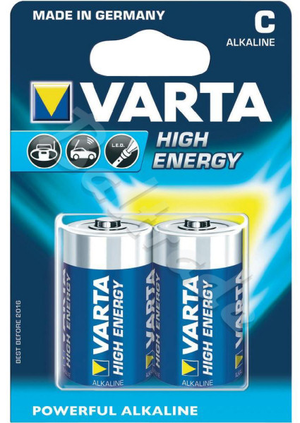 2 x Varta High Energy LR14/C 4914 (blister)