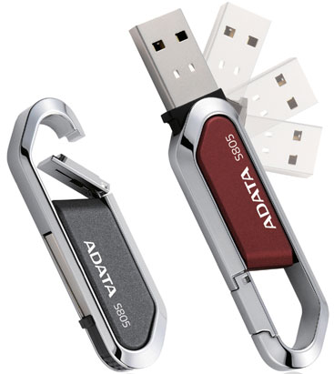 Pendrive A-DATA Nobility S805 8GB karabińczyk szary