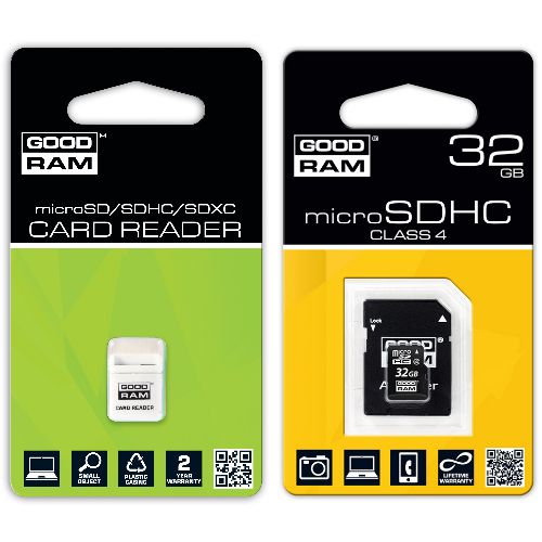 karta pamięci microSDHC GOODRAM 32GB + czytnik