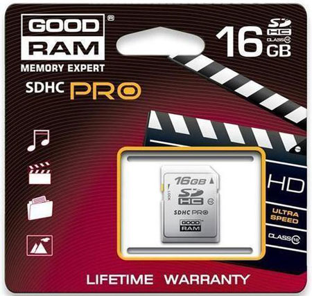 karta pamięci SDHC PRO Goodram 16GB class 10