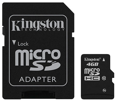 karta pamięci Kingston microSDHC 4GB class 10