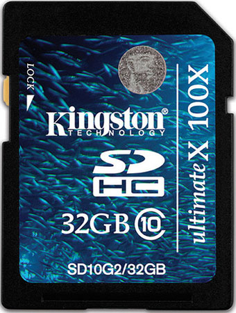 Kingston SDHC 32GB ultimateX 100X VIDEO HD class 10