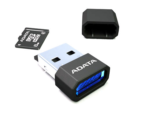 A-DATA microSDHC 16GB class 10 + mini czytnik V3 czarny