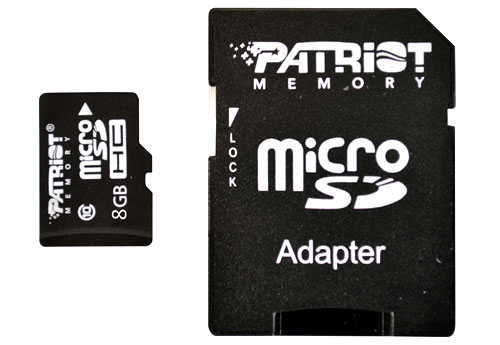 microSDHC PATRIOT LX 8GB class 10