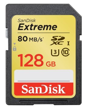 SanDisk SDXC 128GB Extreme 400x (60MB/s) UHS-I U3 class 10