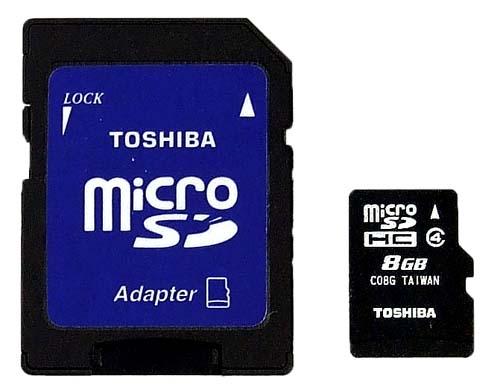Toshiba microSDHC 8GB class 4