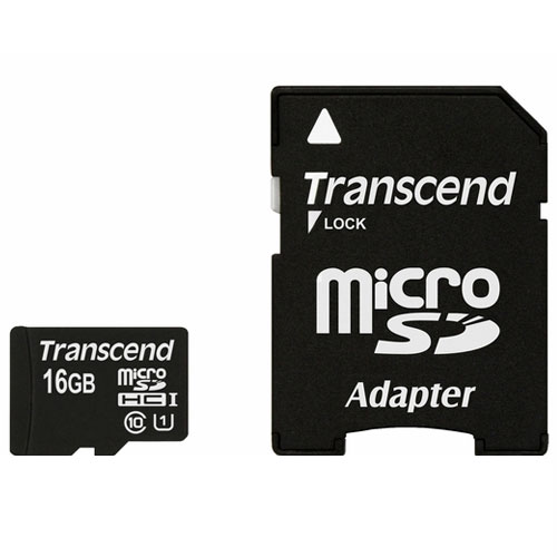 Transcend microSDHC 16GB Premium 300x UHS-I class 10