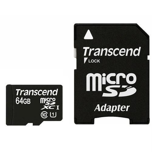 Transcend microSDXC 64GB Premium 300x UHS-I class 10