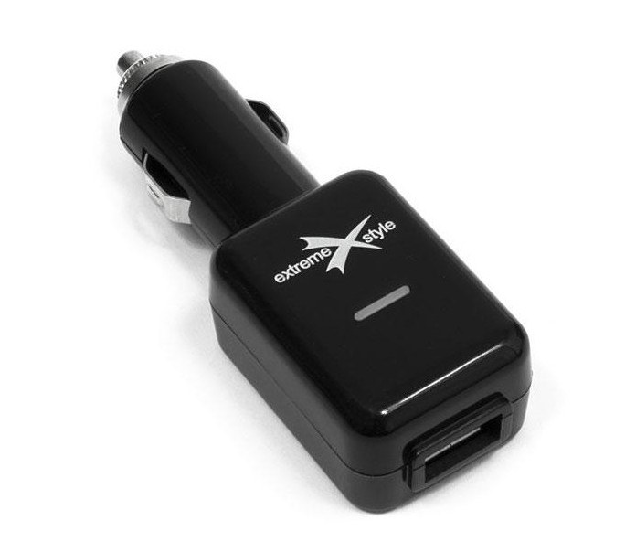 ładowarka samochodowa eXtreme 2100mA z gniazdem USB