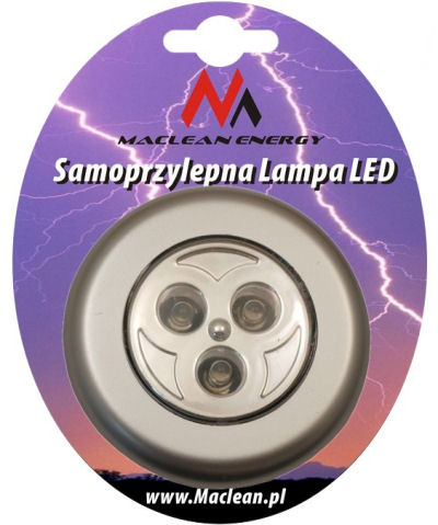 Lampa samoprzylepna 3 LED MCE01