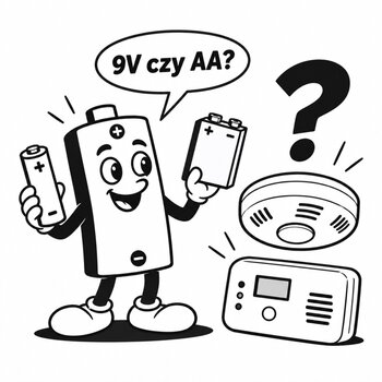 Jakie baterie do czujnika dymu i czadu? 9V, AA, alkaliczne czy litowe? Jakie baterie do czujnika dymu i czadu? 9V, AA, alkaliczne czy litowe?
