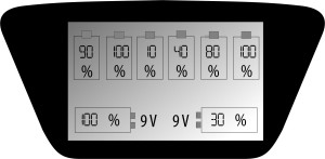 Panel LCD ładowarki akumulatorków NC 900U