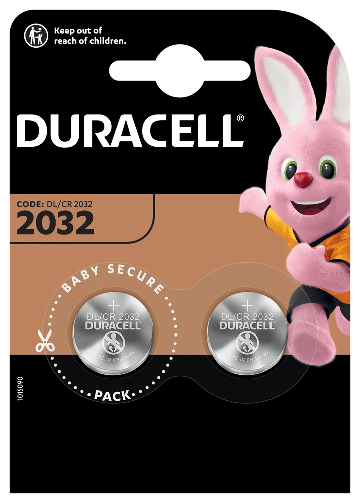 mini batéria Duracell lite CR2032 DL2032 ECR2032 2BL - 2 jednotky