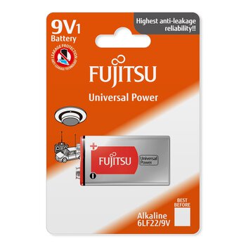 1 x bateria alkaliczna Fujitsu Universal Power 6LR61/9V (blister)