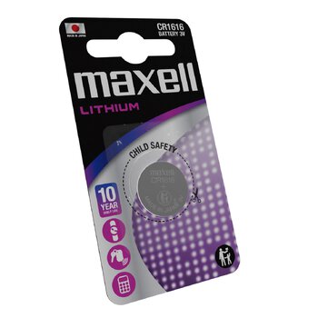 1 x bateria litowa Maxell CR1616 1 x bateria litowa Maxell CR1616