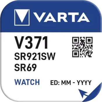 1 x bateria srebrowa (zegarkowa) 371 VARTA (SR920SW) Bat. 1 x bateria srebrowa (zegarkowa) 371 VARTA (SR920SW) Bat.