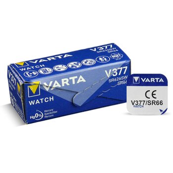 1 x bateria srebrowa (zegarkowa) 377 VARTA (SR626SW) Bat. 1 x bateria srebrowa (zegarkowa) 377 VARTA (SR626SW) Bat.