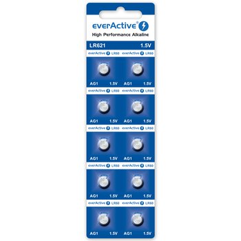 10 x bateria alkaliczna mini everActive AG1 G1 LR621 LR60