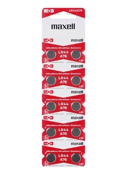 10 x bateria alkaliczna mini Maxell G13 / AG13 / L1154 / LR44 / A76 10 x bateria alkaliczna mini Maxell G13 / AG13 / L1154 / LR44 / A76