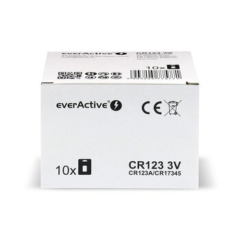 10 x bateria foto litowa everActive CR123 10 x bateria foto litowa everActive CR123