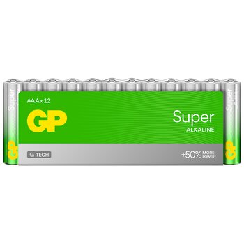 12 x bateria alkaliczna GP Super Alkaline G-TECH LR03 / AAA
