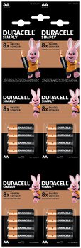 bateria alkaliczna Duracell 4x4 LR6 AA HDBC (blister) - 16 sztuk