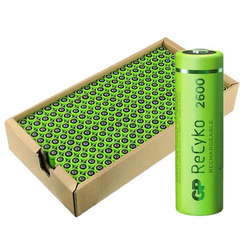 200 x akumulatorki AA / R6 GP ReCyko 2600mAh (green) - pakowane luzem 