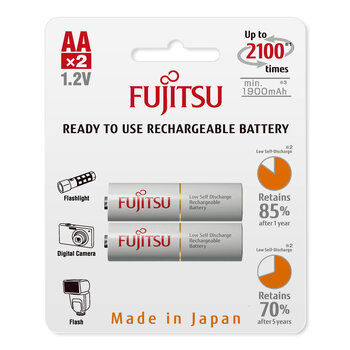 2 x akumulatorki Fujitsu R6/AA 2000mAh HR-3UTCEX