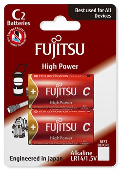 2 x bateria alkaliczna Fujitsu High Power LR14 C blister
