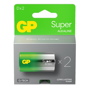 OUTLET 2 x bateria alkaliczna GP Super Alkaline G-TECH LR20 / D