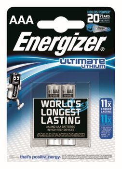 2 x bateria foto litowa Energizer L92 Ultimate Lithium R03 AAA