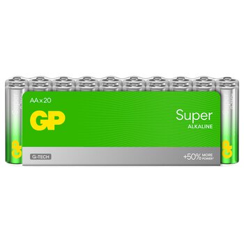 20 x bateria alkaliczna GP Super Alkaline G-TECH LR6 / AA