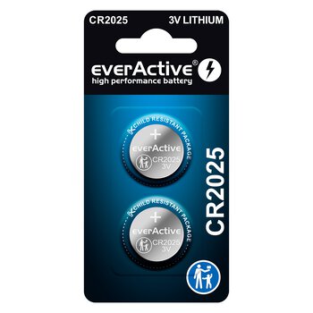 2x bateria litowa mini everActive CR2025 2x bateria litowa mini everActive CR2025