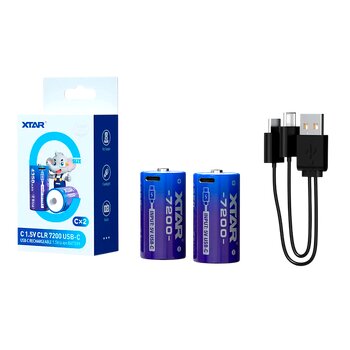 2x XTAR R14/C 1.5V Li-ion 4350mAh BOX USB-C SS 2x XTAR R14/C 1.5V Li-ion 4350mAh BOX USB-C SS