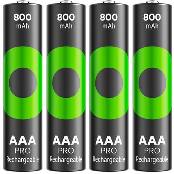 4 x akumulatorki AAA / R03 Ni-MH GP ReCyko Pro 800mAh