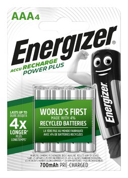 Akumulatorki Energizer R03/AAA Ni-MH 700mAh Power Plus - 4 sztuki